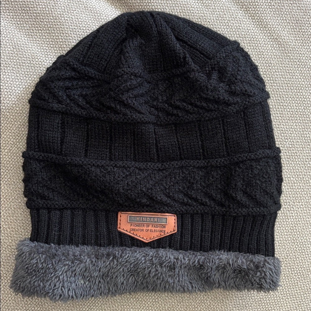 Black Knit Beanie